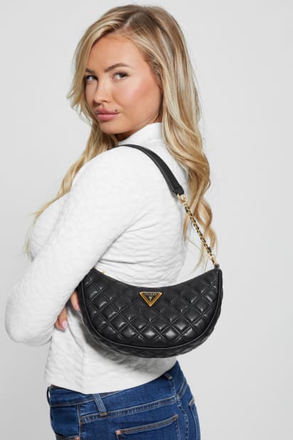 GUESS® Giully Quilted Top-Zip Shoulder Bag
