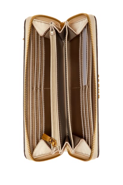 【ベージュ(LTL)】GUESS 財布 (W)LAUREL Zip Around Wallet LAUREL Small Zip Around Wallet 財布 レディース | GUESS(ゲス) JAPAN