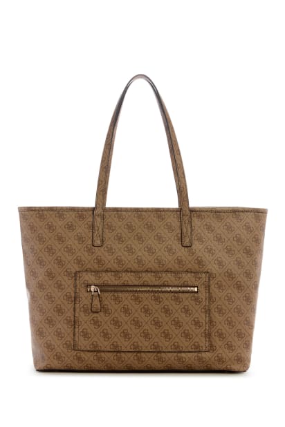 Guess Power Play Ii Logo-plaque Tote Bag in Brown