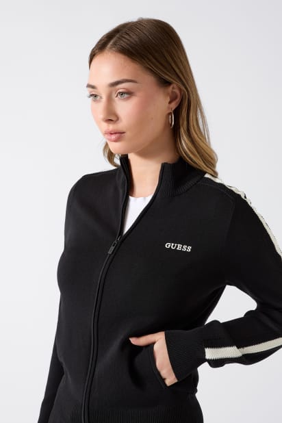 GUESS® Garby Knit Zip Sweatshirt