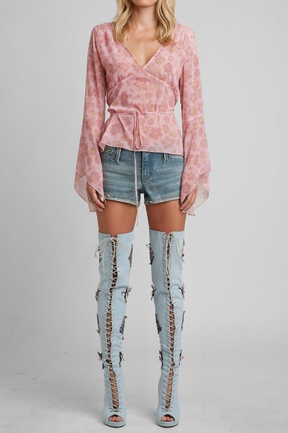 GUESS® Knee-High Denim Boots