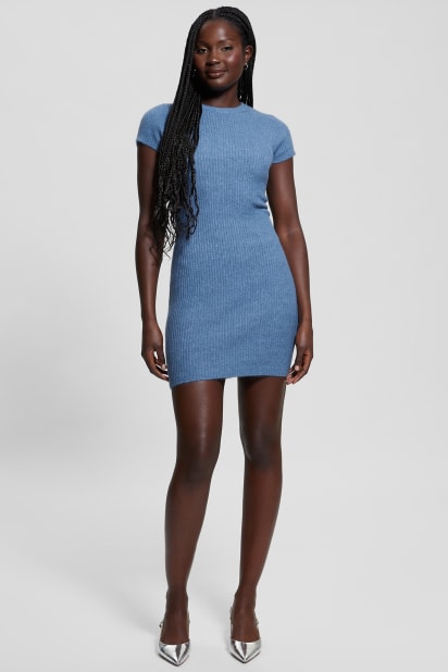 GUESS Toki Rib-Knit Sweater Dress