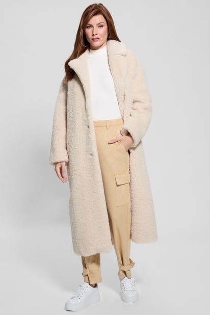 GUESS® Eco Alina Teddy Longline Coat