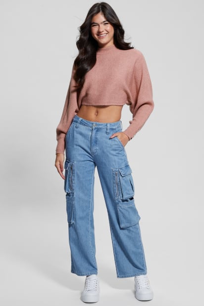 GUESS® Toki Open Back Shrug Sweater