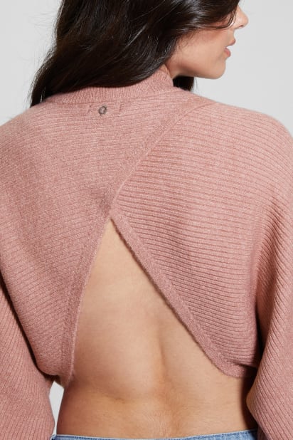 GUESS® Toki Open Back Shrug Sweater