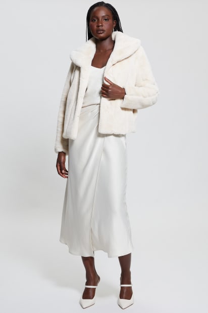 GUESS® Eco Anastasia Midi Satin Skirt