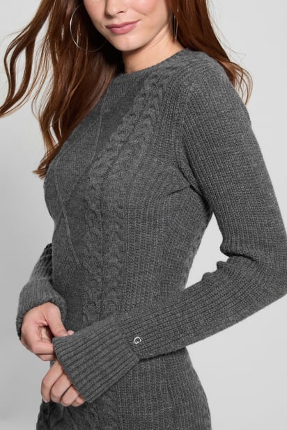 GUESS Serena Cable Sweater Dress
