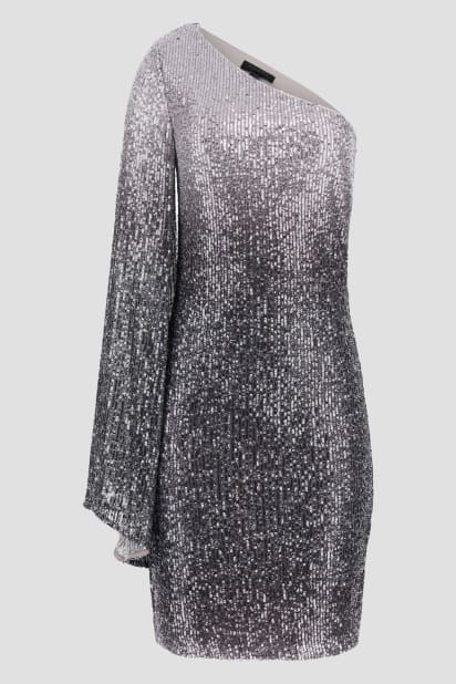 GUESS Samantha One-Shoulder Sequin Dress