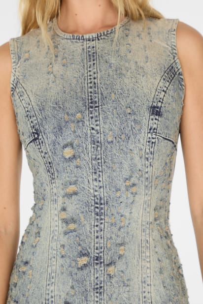 guess blue jean dress Jour Maxi Dress