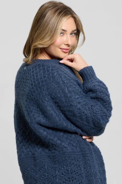 GUESS® Eco Valeria Mixed Stitch Cardigan