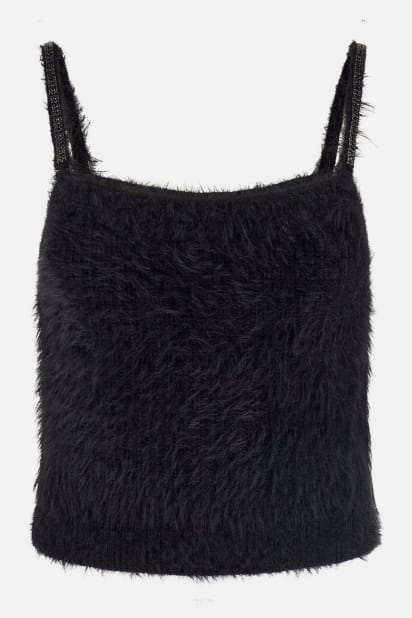 GUESS® Keyla Fuzzy Sweater Crop Cami