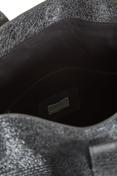 GUESS® crackle leather tote bag