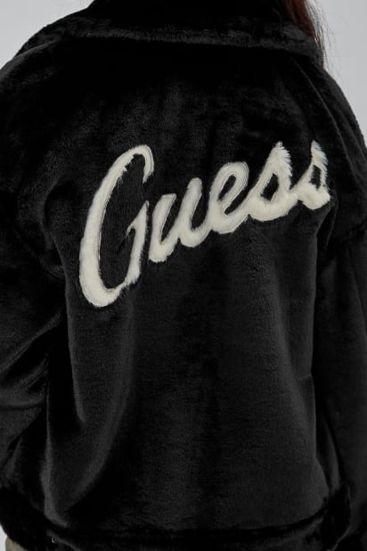 GUESS® GUESS Originals Oversized Fur Jacket