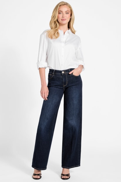 GUESS® Mid-Rise Sexy Palazzo Wide-Leg Jeans