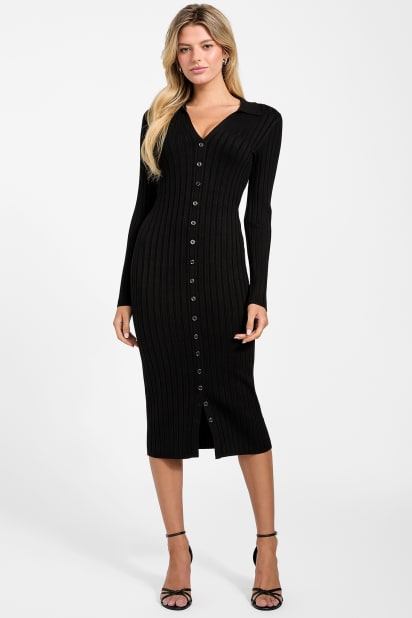 GUESS® Eco Miranda Ribbed Sweater Dress