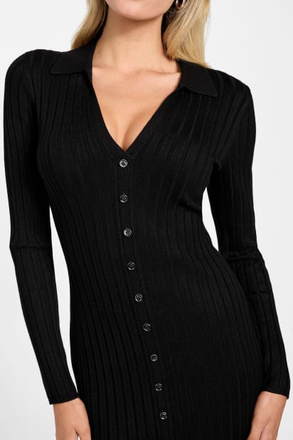 GUESS® Eco Miranda Ribbed Sweater Dress