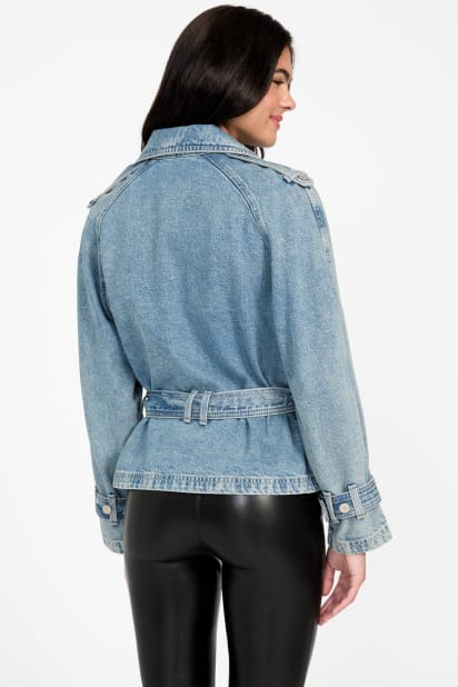 GUESS® Eco Runa Belted Denim Jacket