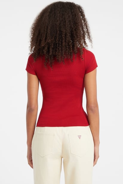 GUESS® Slim Embroidered Logo Tee