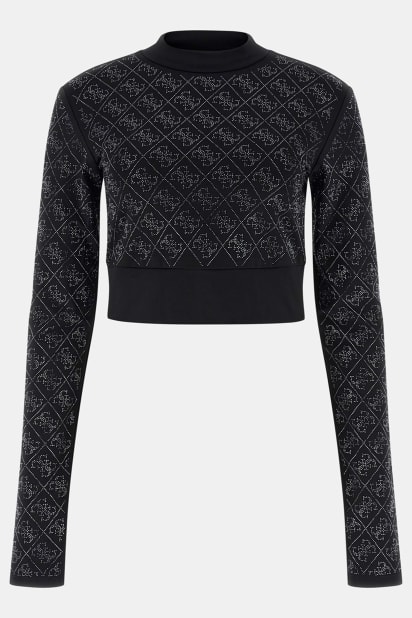 GUESS® Eco Debby Rhinestone Crop Top
