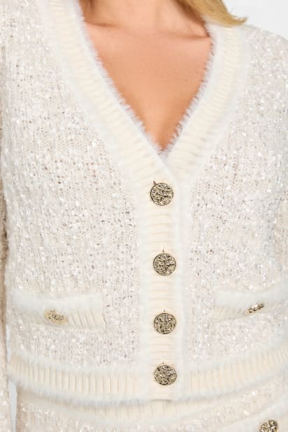 GUESS® Textured knit cardigan