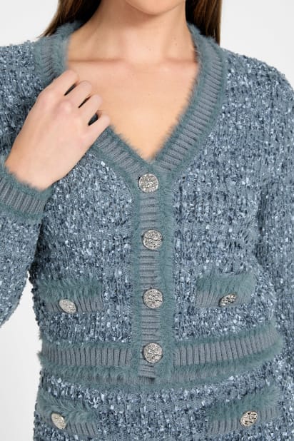 GUESS® Textured knit cardigan