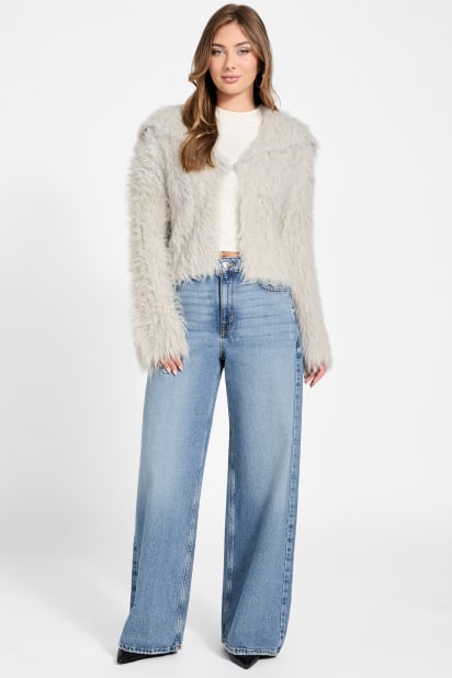 GUESS® Lara Faux-Fur Cardigan