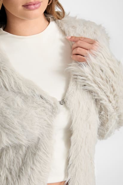 GUESS® Lara Faux-Fur Cardigan