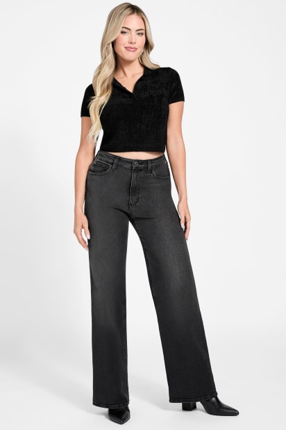 GUESS® Mona Chenille Crop Polo