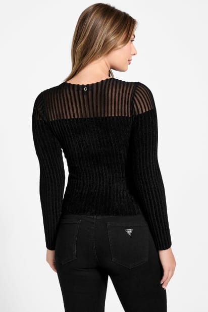 【ブラック(JBLK)】GUESS ニット セーター(W)Talia Chenille Sweater 楽天市場】【SALE／50%OFF】GUESS ニット セーター(W)Talia Chenille