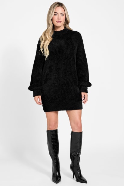 GUESS® Torri Faux-Fur Tunic Sweater