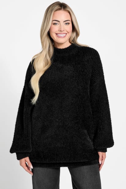 GUESS® Torri Faux-Fur Tunic Sweater