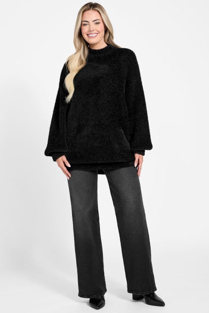 GUESS® Torri Faux-Fur Tunic Sweater