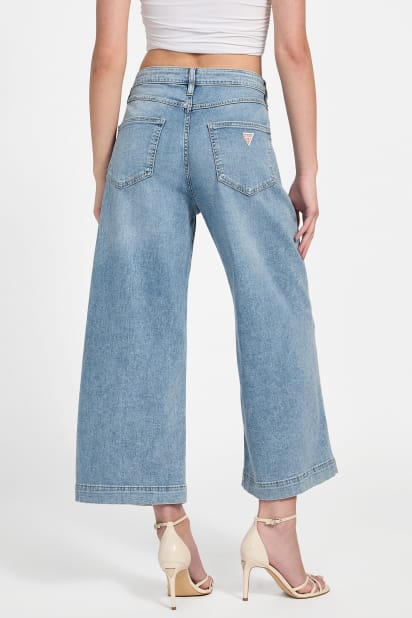 GUESS® Eco Bellflower Cropped Wide Leg Jeans