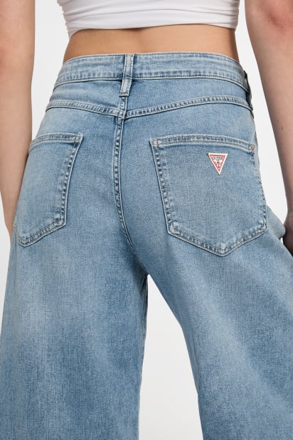 GUESS® Eco Bellflower Cropped Wide Leg Jeans
