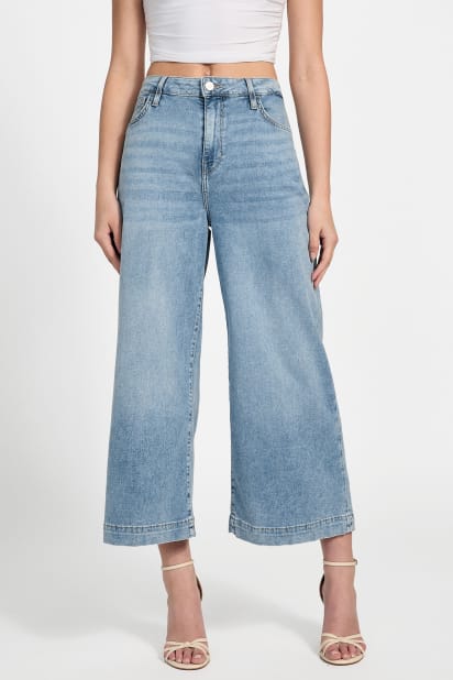 GUESS® Eco Bellflower Cropped Wide Leg Jeans