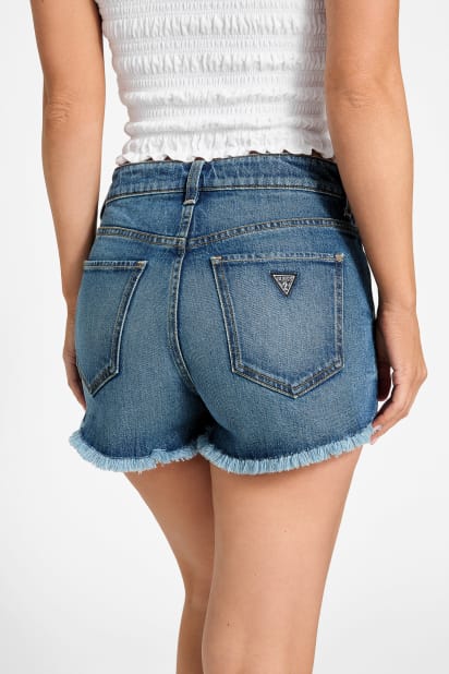 GUESS® Vintage Denim Mom Shorts