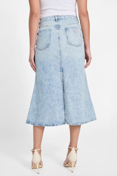 GUESS® Eco Thaiss Denim Midi Skirt