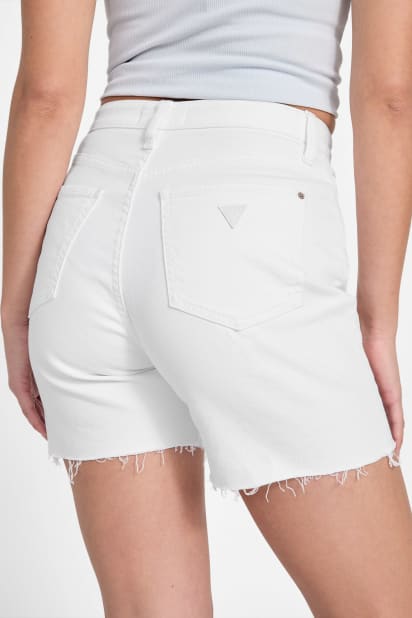 【ホワイト(WHT)】GUESS デニム ショートパンツ (W)LADIES' Denim Shorts GUESS® Denim shorts