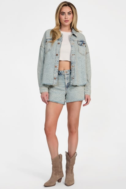 GUESS® Relaxed Midi Shorts