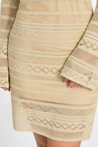 slim fit dress slacks Same Long Sleeve Twist Dress | Gold Sequin