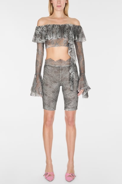 GUESS® off-the-shoulder lace top
