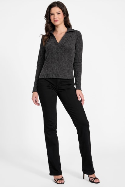 GUESS® Jullita Lush Collar Top