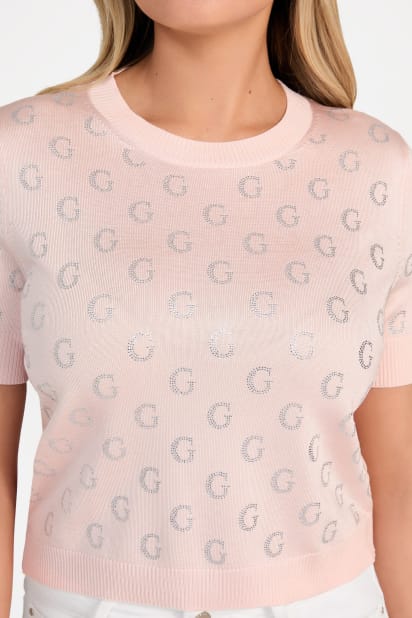 GUESS® Jasmine Crewneck Sweater Top