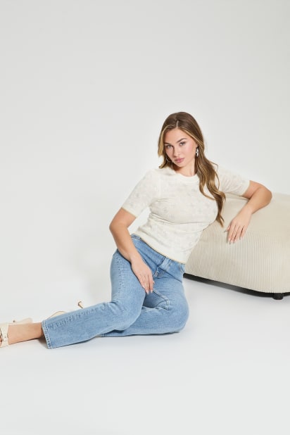 GUESS® Rosie Quattro G Sweater Top