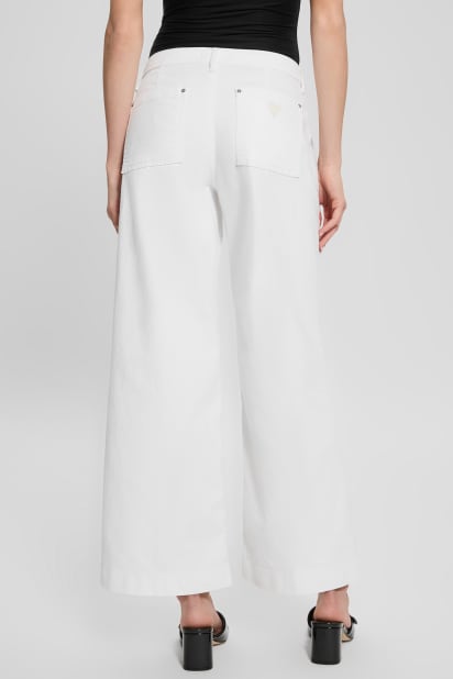 GUESS® Eco Zoya Cropped Wide Jeans
