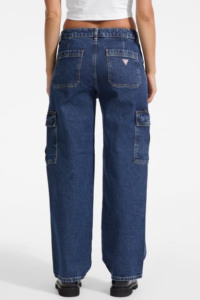 【ダークインディゴ(D4RW)】GUESS JEANS デニム カーゴジーンズ(W)G10 Cargo 91581728b_33_d_500.jpg