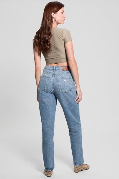 GUESS® Eco Destroyed Mom Jeans