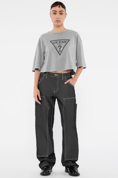 【グレー(GHB1)】GUESS Originals デニムパンツ (W)Zip Carpenter Pants グレー(GHB1)】GUESS Originals デニムパンツ (W)Zip Carpenter Pants