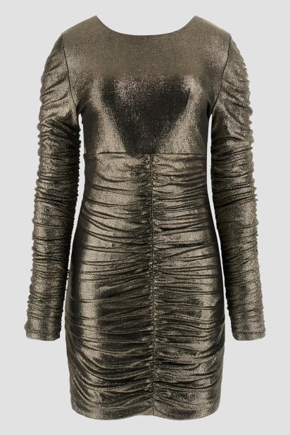 GUESS Eva Reversible Metallic Dress