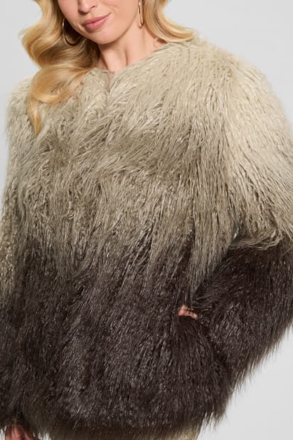GUESS® Cristina Faux-Fur Ombré Jacket